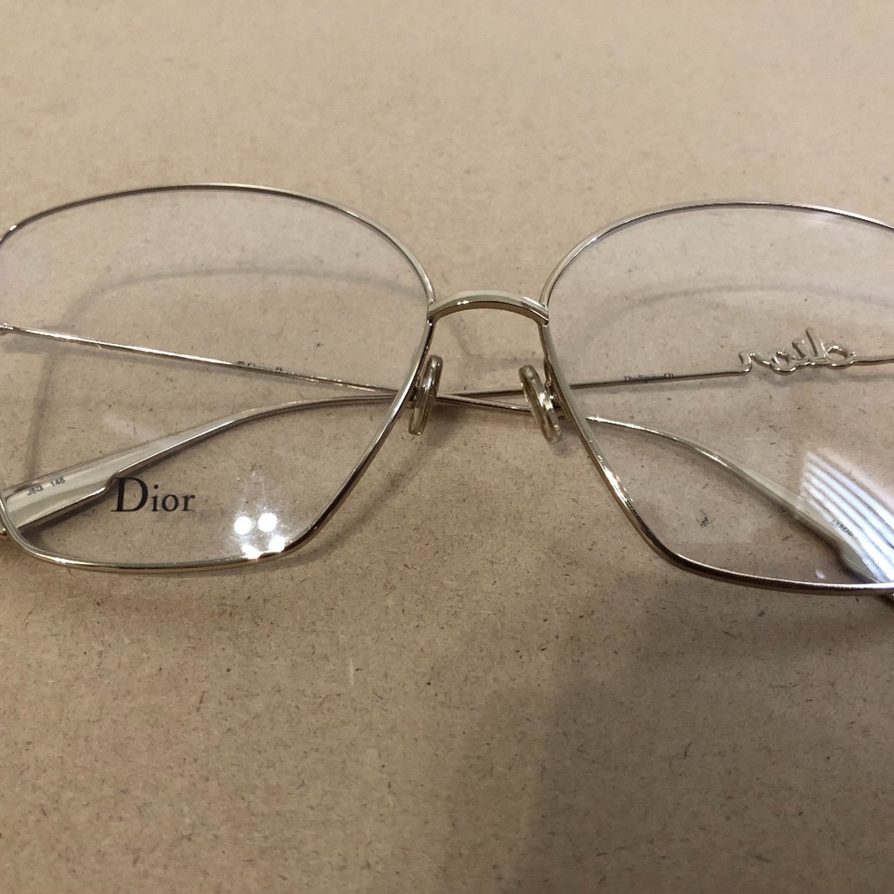 Dior lense gold glass frames